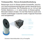Schadstoffrückhaltung Patrone Trinkwasserfilter
