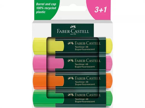 Faber-Castell Textmarker "Textliner 48" 4 Stk.